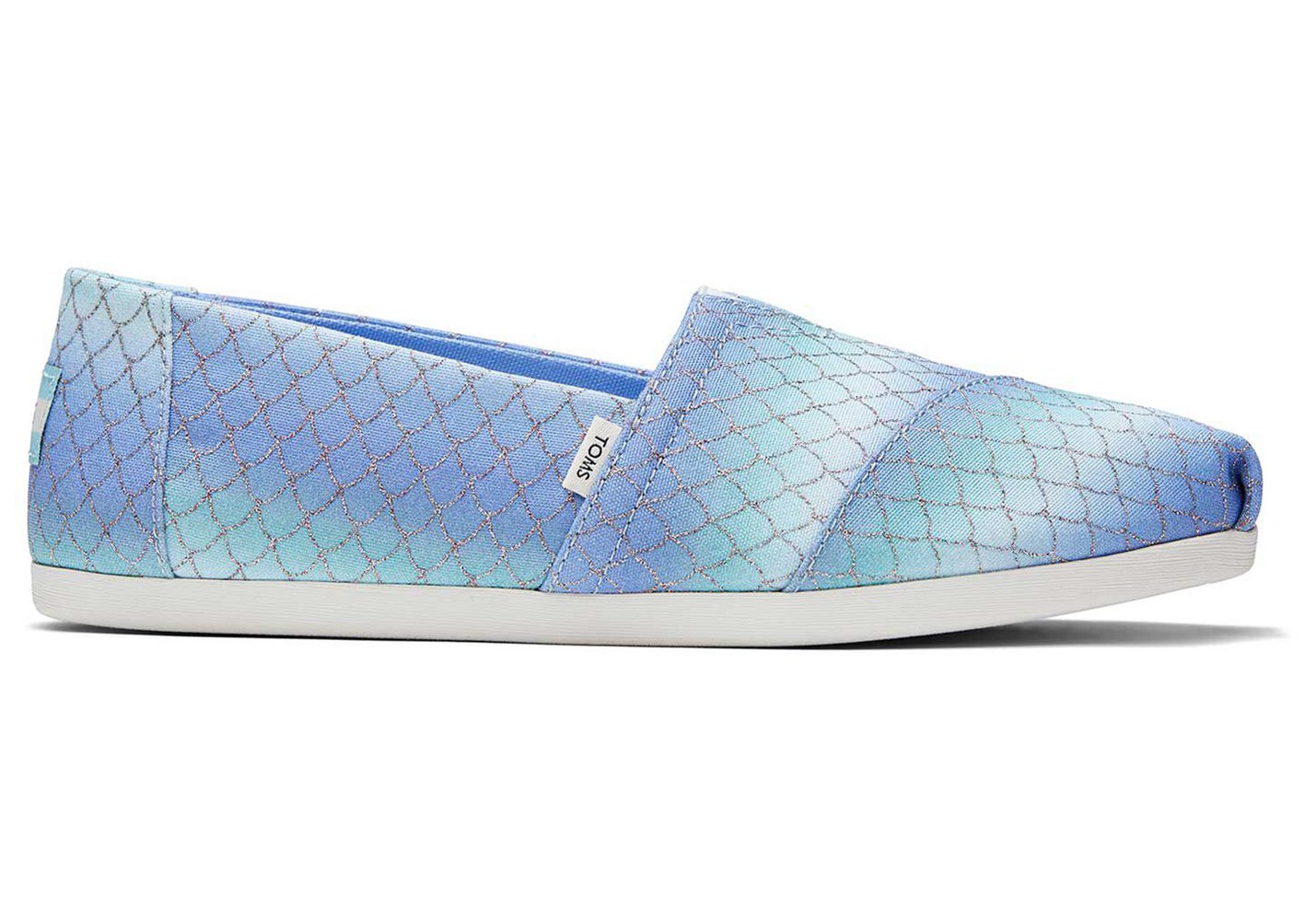 Toms Espadryle Damskie Niebieskie/Białe - Alpargata Mermaid - 70AGPDXIR